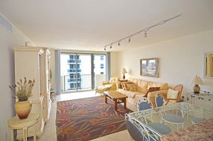 Living Room (a) - 9195 Collins Ave, Unit 1013, Surfside, FL 33154 - © Flat Fee Florida Realty