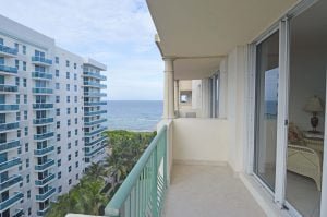 Balcony East View (a) - 9195 Collins Ave, Unit 1013, Surfside, FL 33154 - © Flat Fee Florida Realty